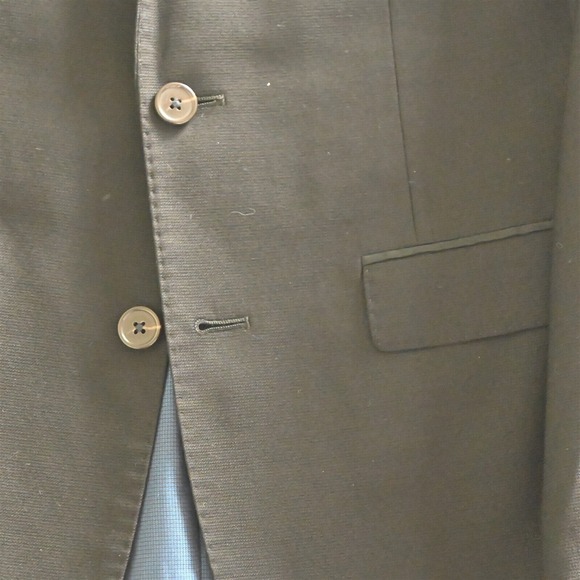 Banana Republic Monogram‎ 36R Black Trabaldo Super 110s 762190 Suit Jacket Coat - Picture 15 of 16
